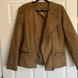 Women’s leather /suede jacket size large. Like new